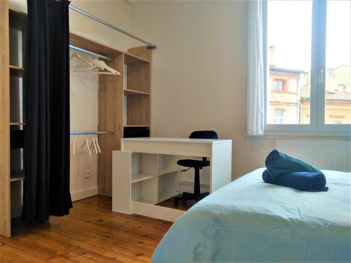 Chambre Privee Et Spacieuse Au Sein D'Un Logement Partage - Central, Quartier Villebourbon - 3 Chambres Doubles - 2 Balcons - Places De Stationnements Gratuites - 5 Min A Pied Gare Et Hypercentre Montauban Dış mekan fotoğraf