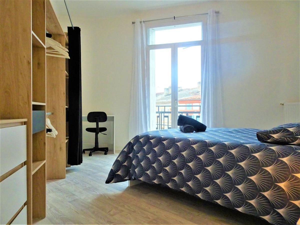 Chambre Privee Et Spacieuse Au Sein D'Un Logement Partage - Central, Quartier Villebourbon - 3 Chambres Doubles - 2 Balcons - Places De Stationnements Gratuites - 5 Min A Pied Gare Et Hypercentre Montauban Dış mekan fotoğraf